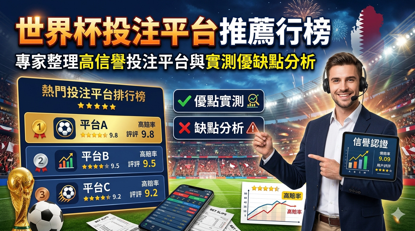 世界杯投注平台推薦排行榜：專家整理高信譽投注平台與實測優缺點分析