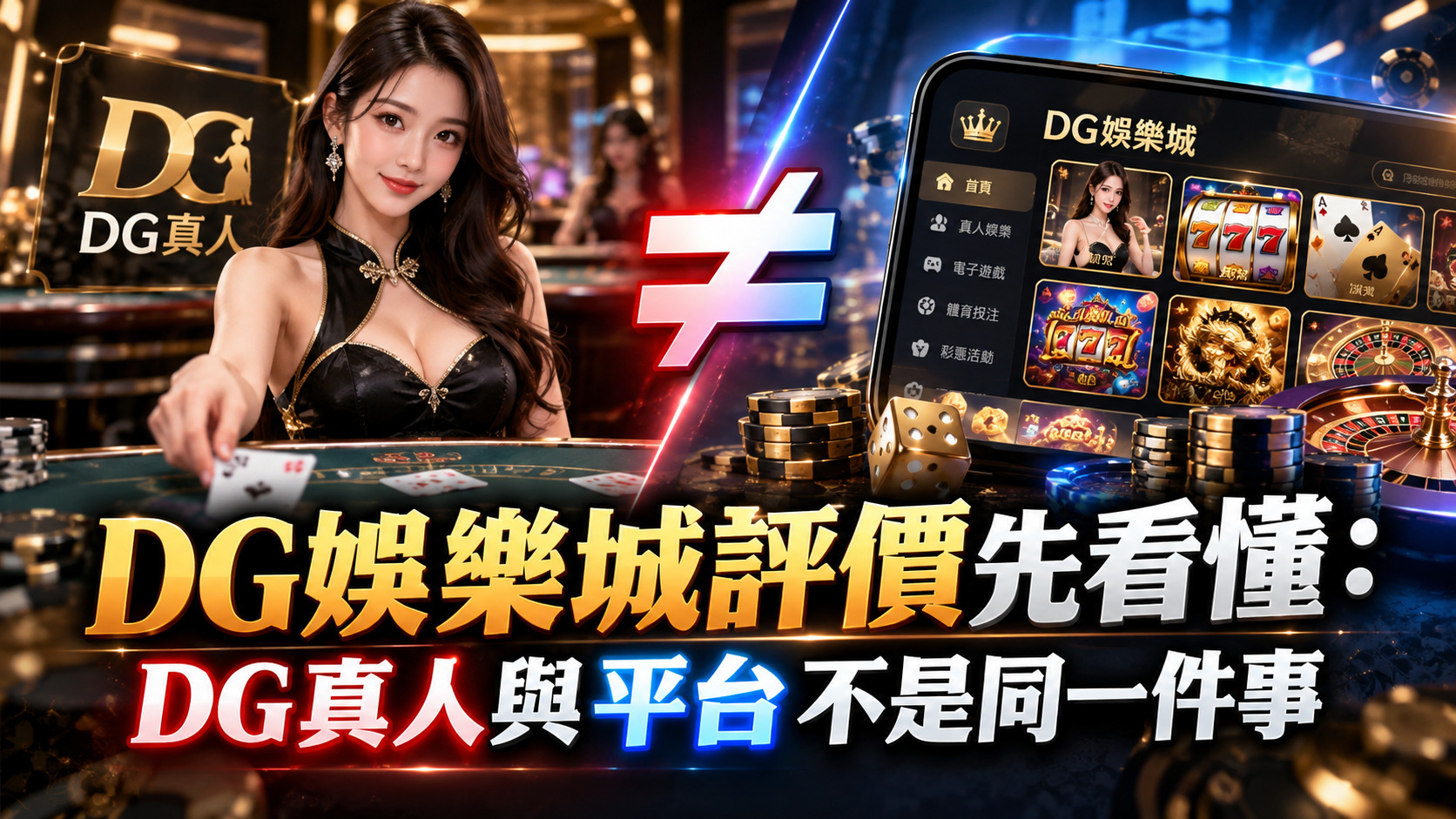DG娛樂城評價先看懂：DG真人與平台不是同一件事